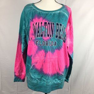 Comfort Colors FT Walton Beach Tie Dye Sweatshirt